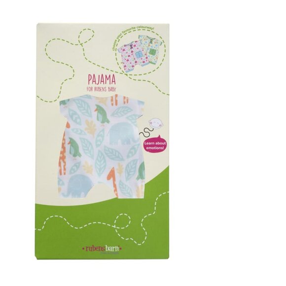 NWT Swedish Doll Clothes - Green Pajamas - Picture 3 of 3